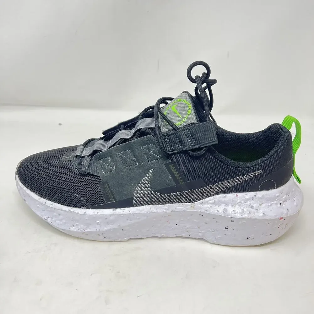 Men's Nike Sportswear Crater Impact Black Iron Grey White Green DB2477-001 Sz 10